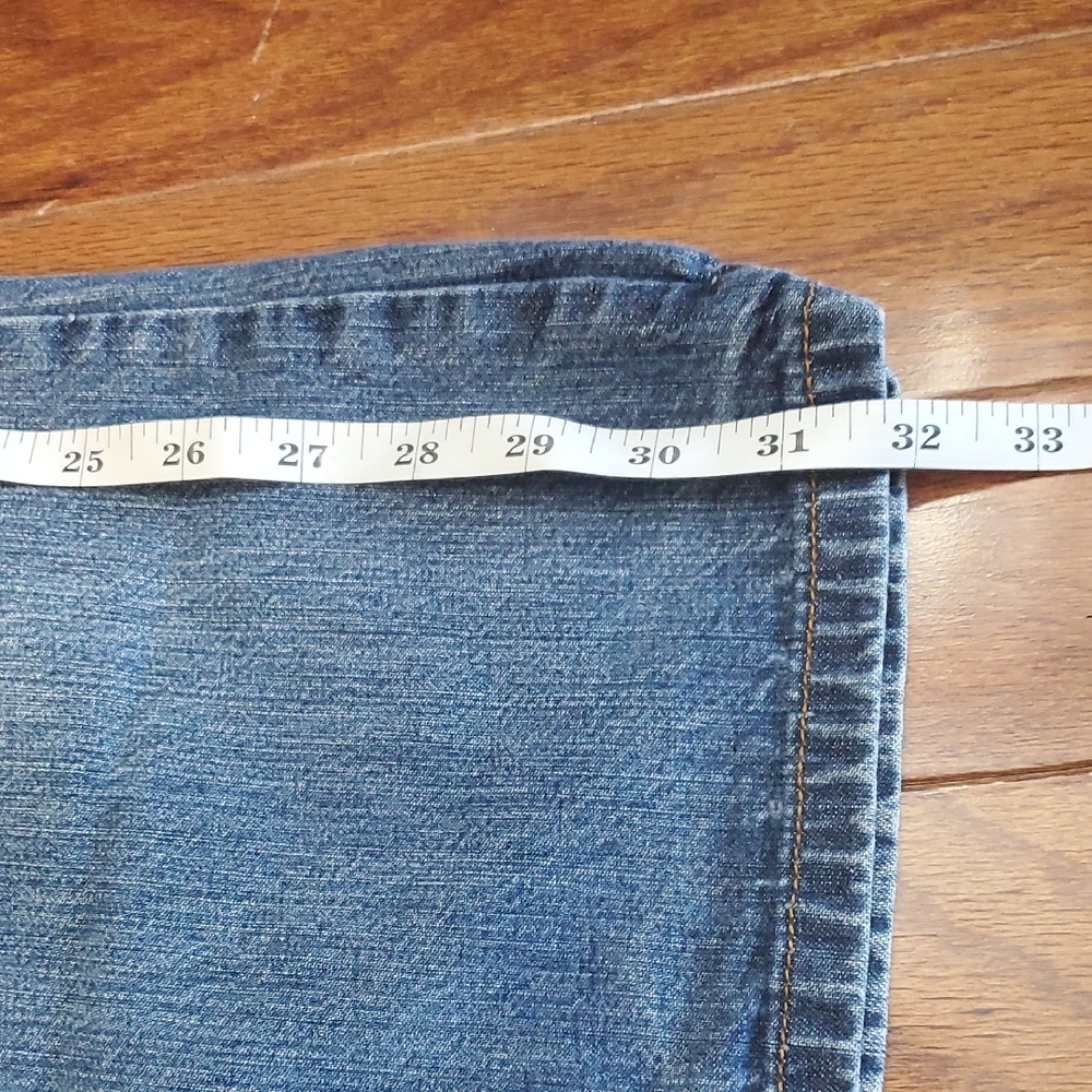 Lucky Brand Dungarees Classic Fit Crop Jeans Womens Size 30 Blue Medium Wash 08 - Picture 7 of 15